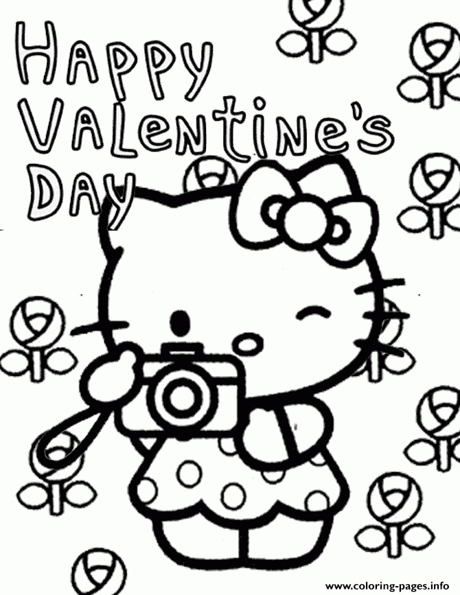 Hello Kitty Valentines Day Coloring Pages Coloring Pages Hello Kitty Valentines Day Coloring Pages Coloring Pages