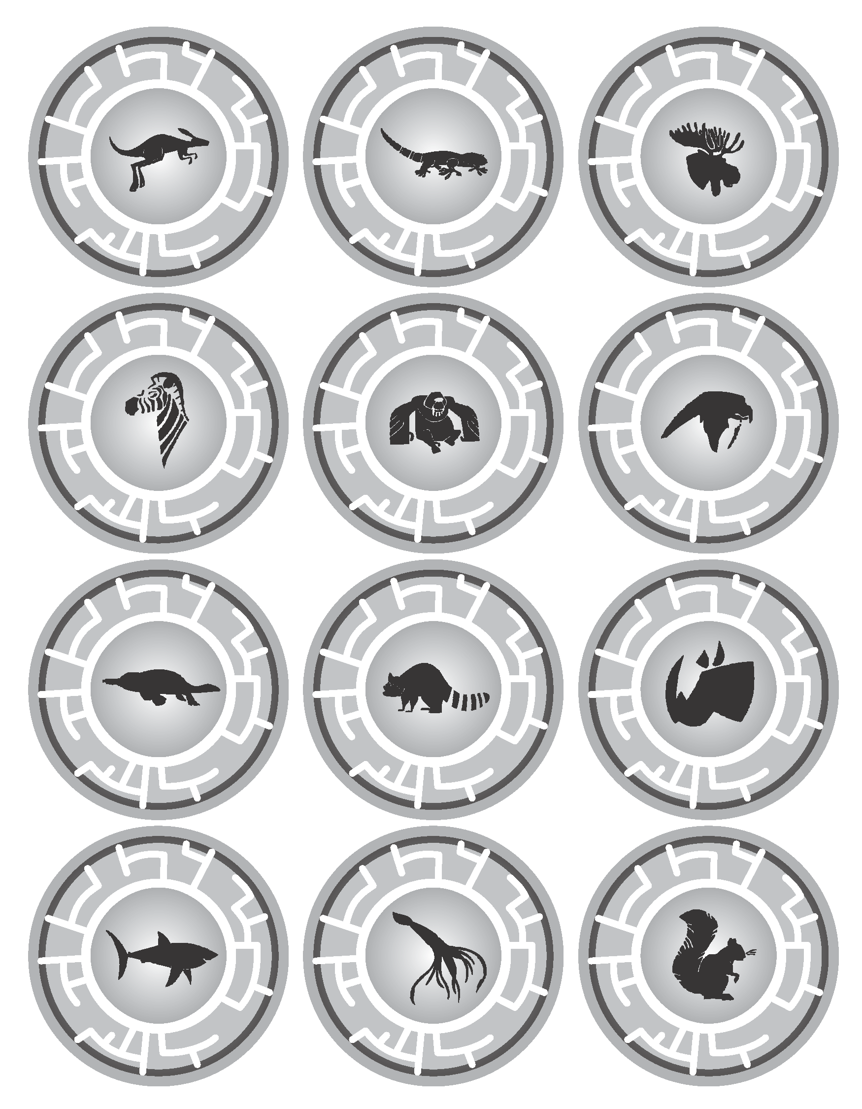 Printable Wild Kratts Creature Power Discs Coloring Pages Printable Wild Kratts Creature Power Discs Coloring Pages