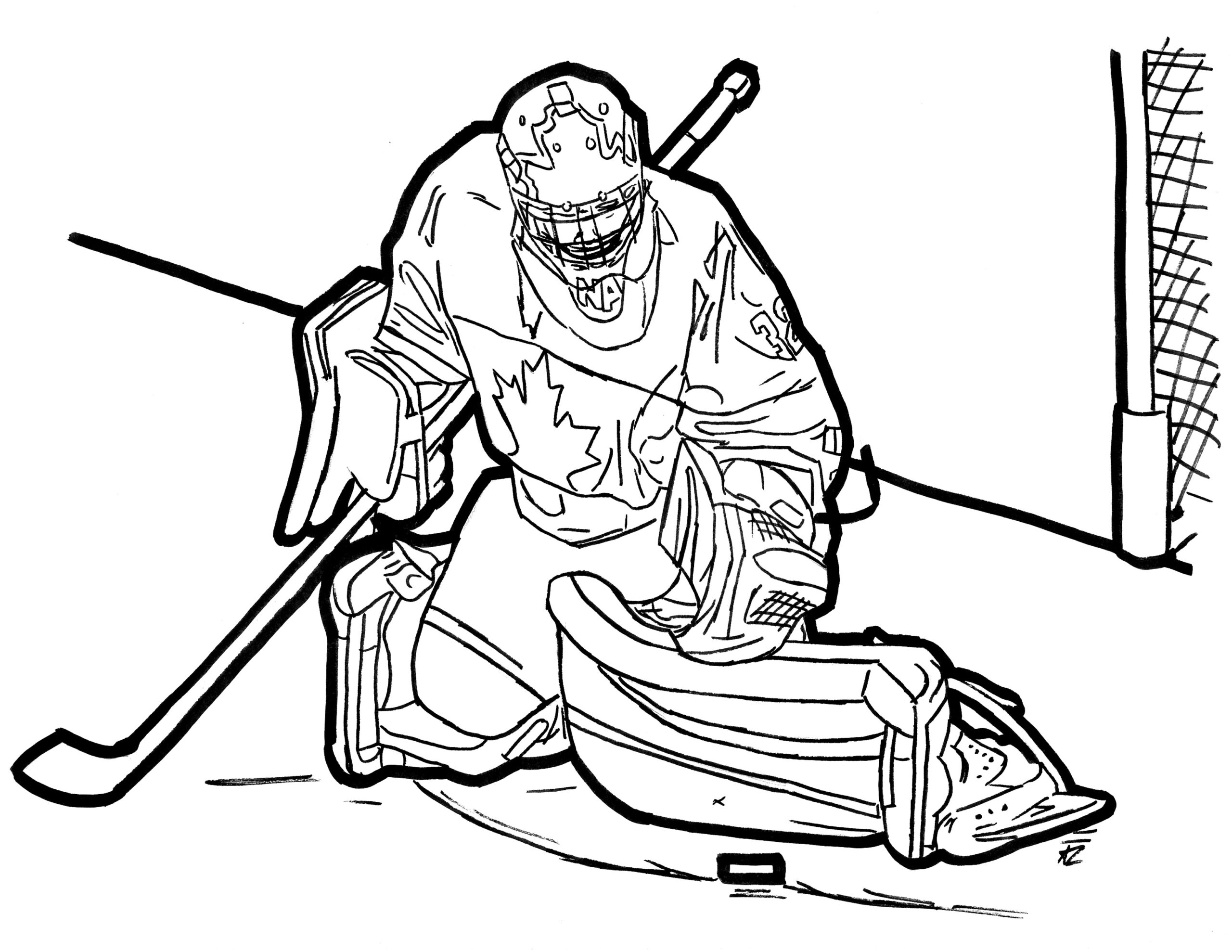 Free Printable Hockey Goalie Coloring Pages Free Printable Hockey Goalie Coloring Pages