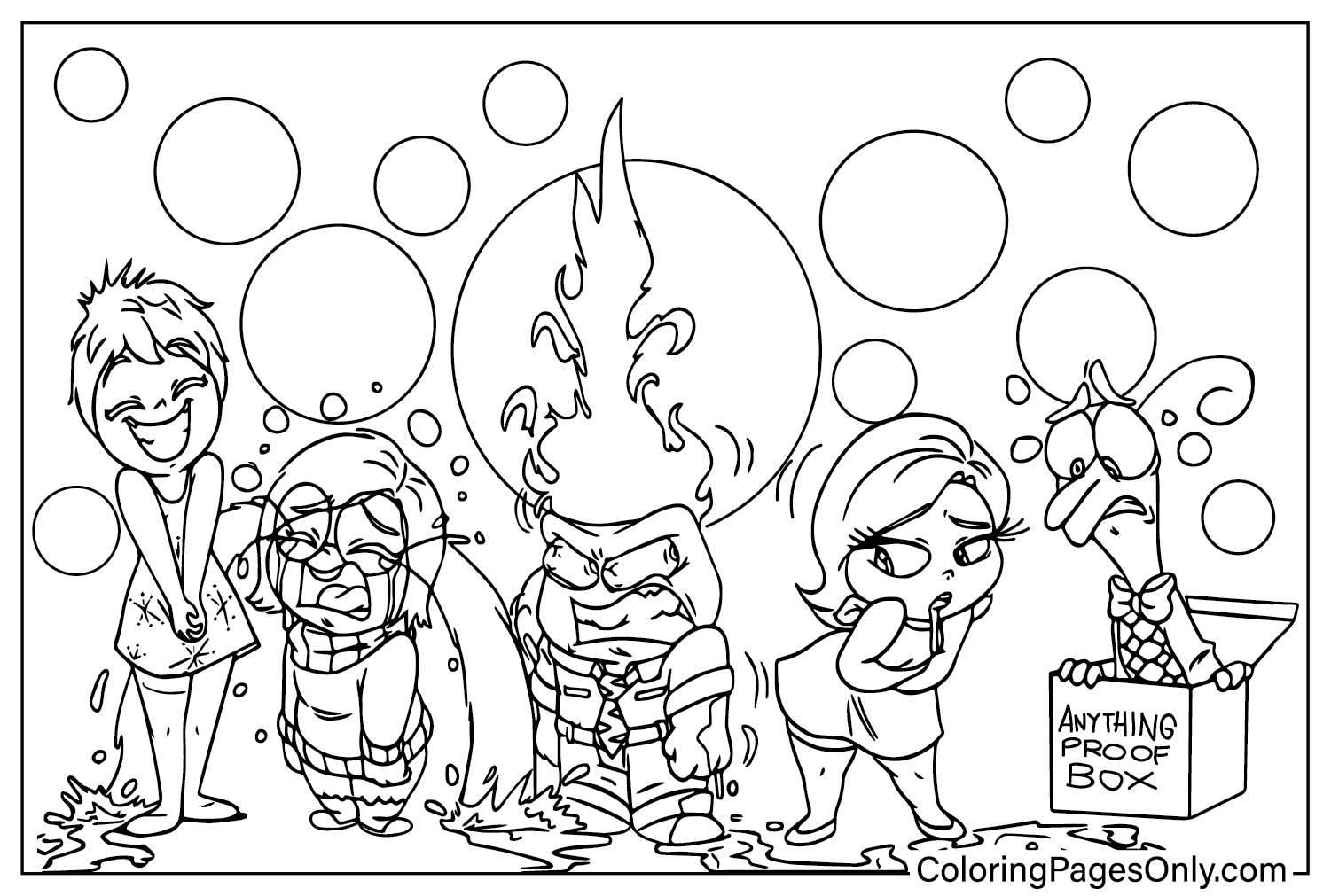 Hoja Para Colorear De Inside Out 2 Dibujos Para Colorear Imprimir Gratis