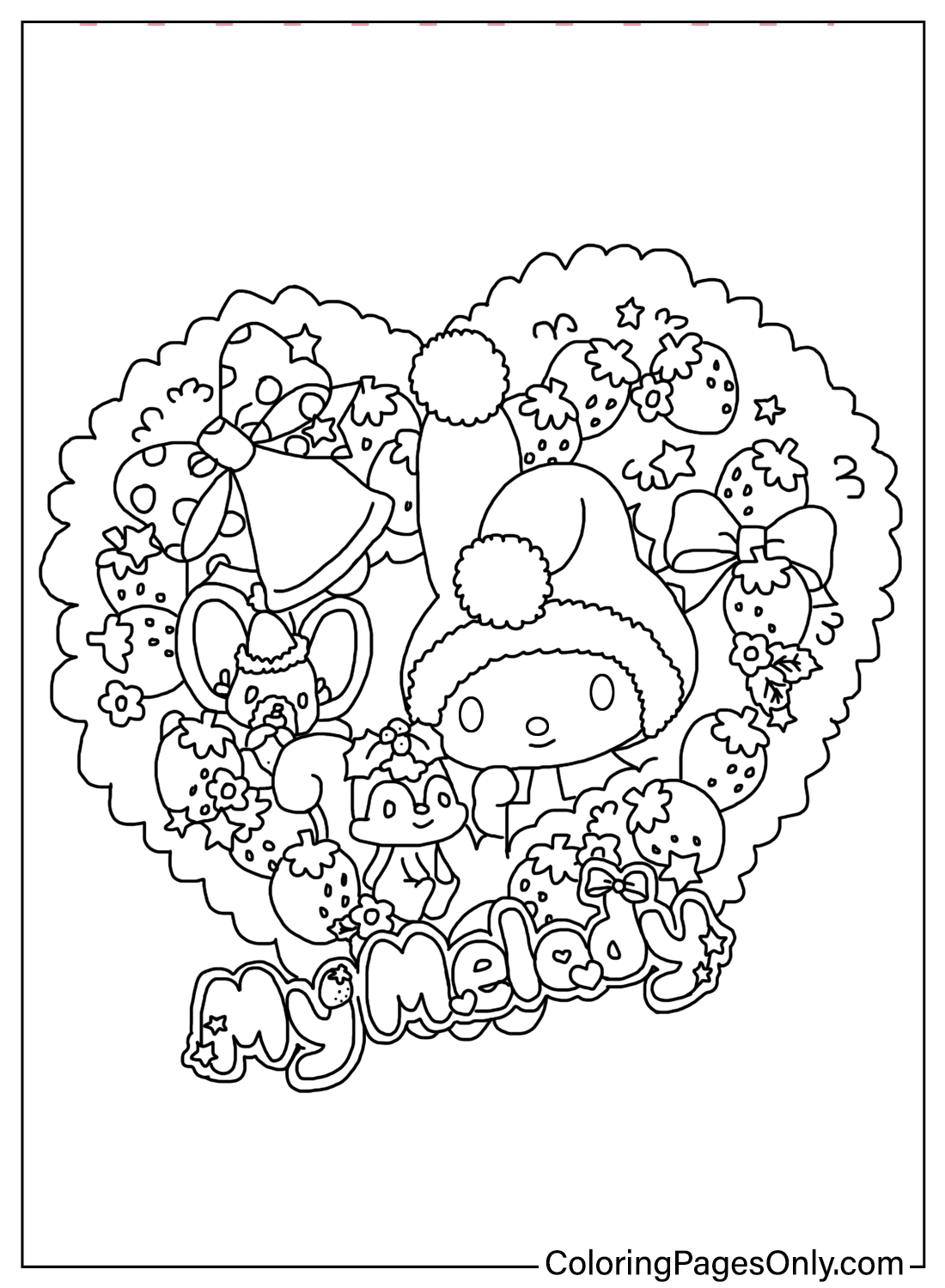 Hojas Para Colorear Imprimibles De My Melody P Ginas Para Colorear Hojas Para Colorear Imprimibles De My Melody P Ginas Para Colorear