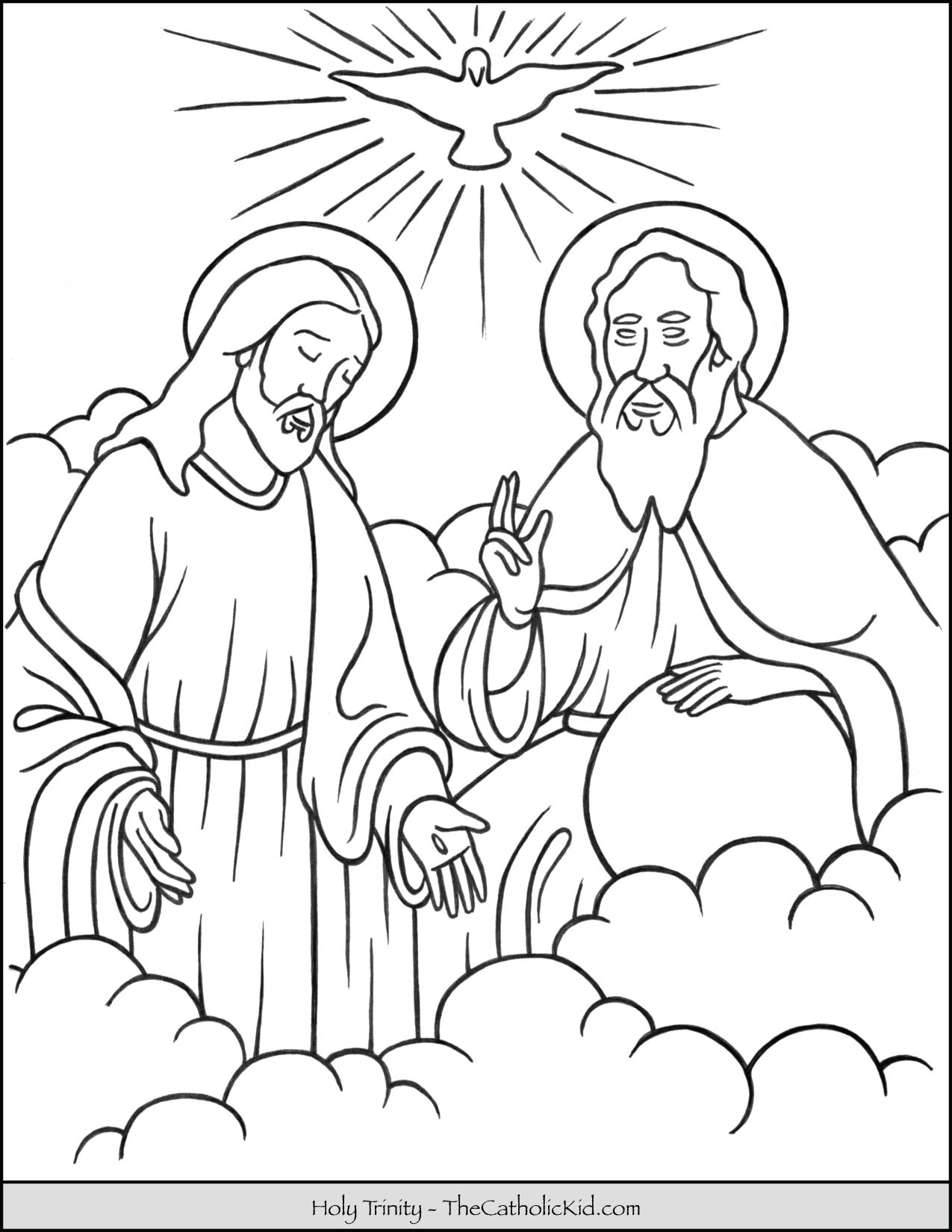 Holy Trinity Coloring Page TheCatholicKid Holy Trinity Coloring Page TheCatholicKid