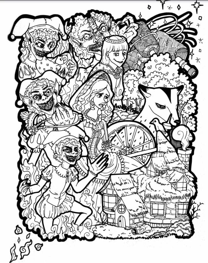 Horror For Adults Coloring Page Free Printable Coloring Pages For Kids Horror For Adults Coloring Page Free Printable Coloring Pages For Kids