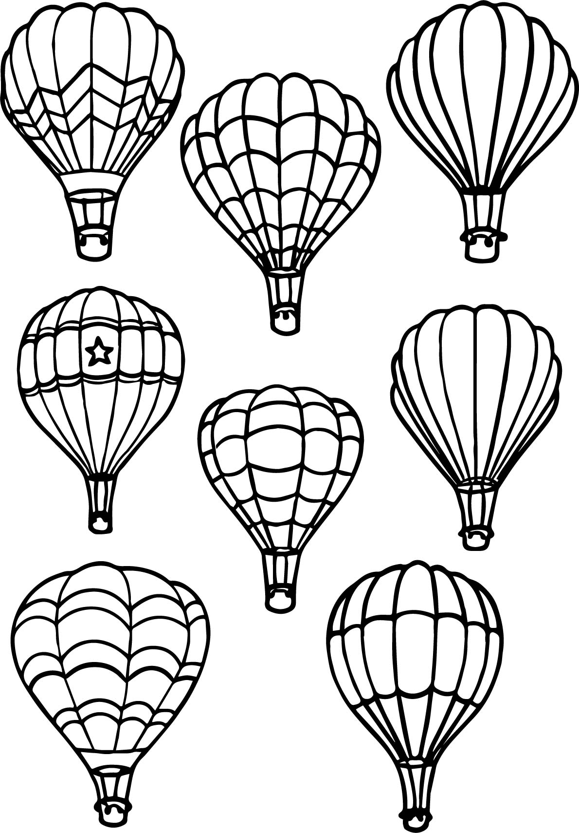 Hot Air Balloon Coloring Sheets Printable Hot Air Balloon Coloring Sheets Printable