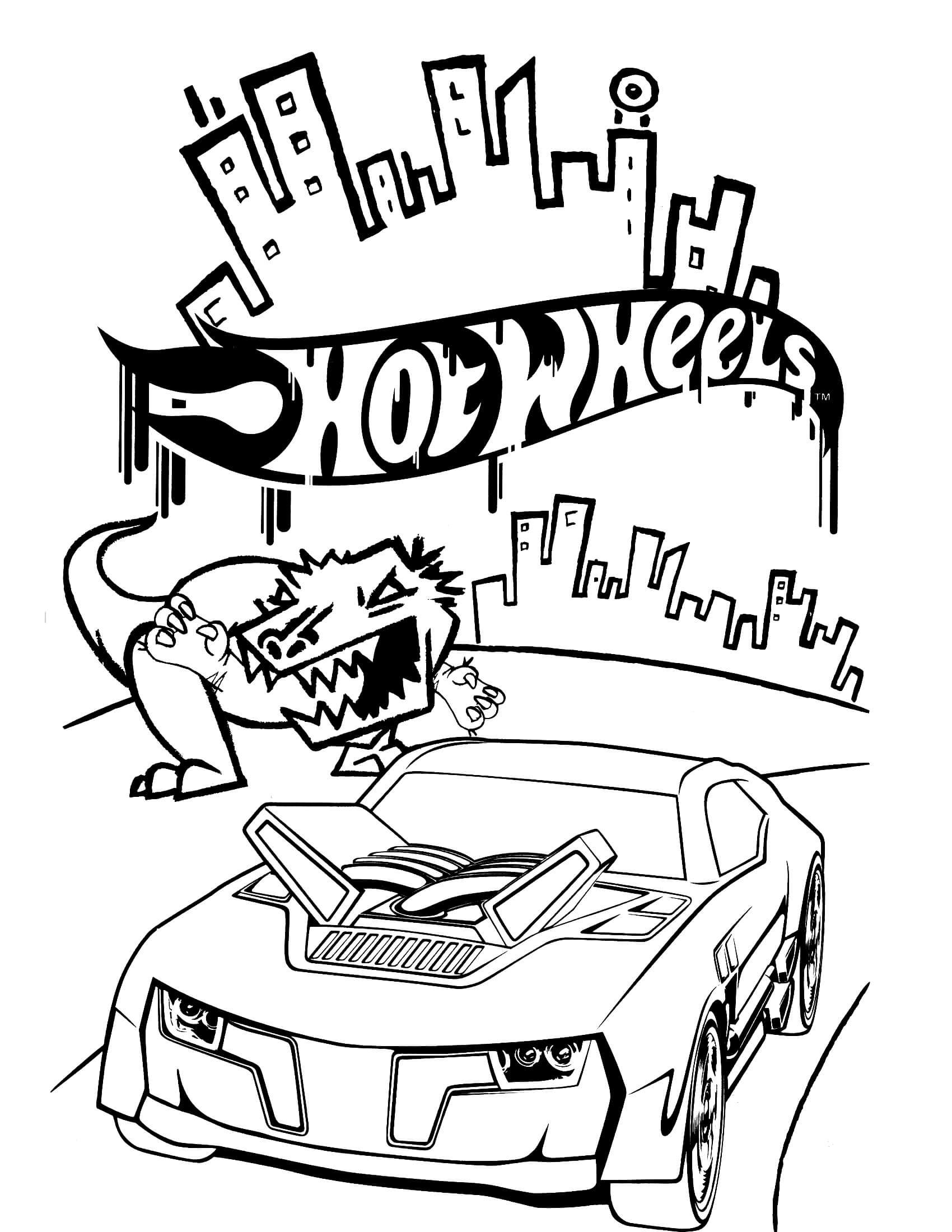 Hot Wheels Coloring Printable Hot Wheels Coloring Printable