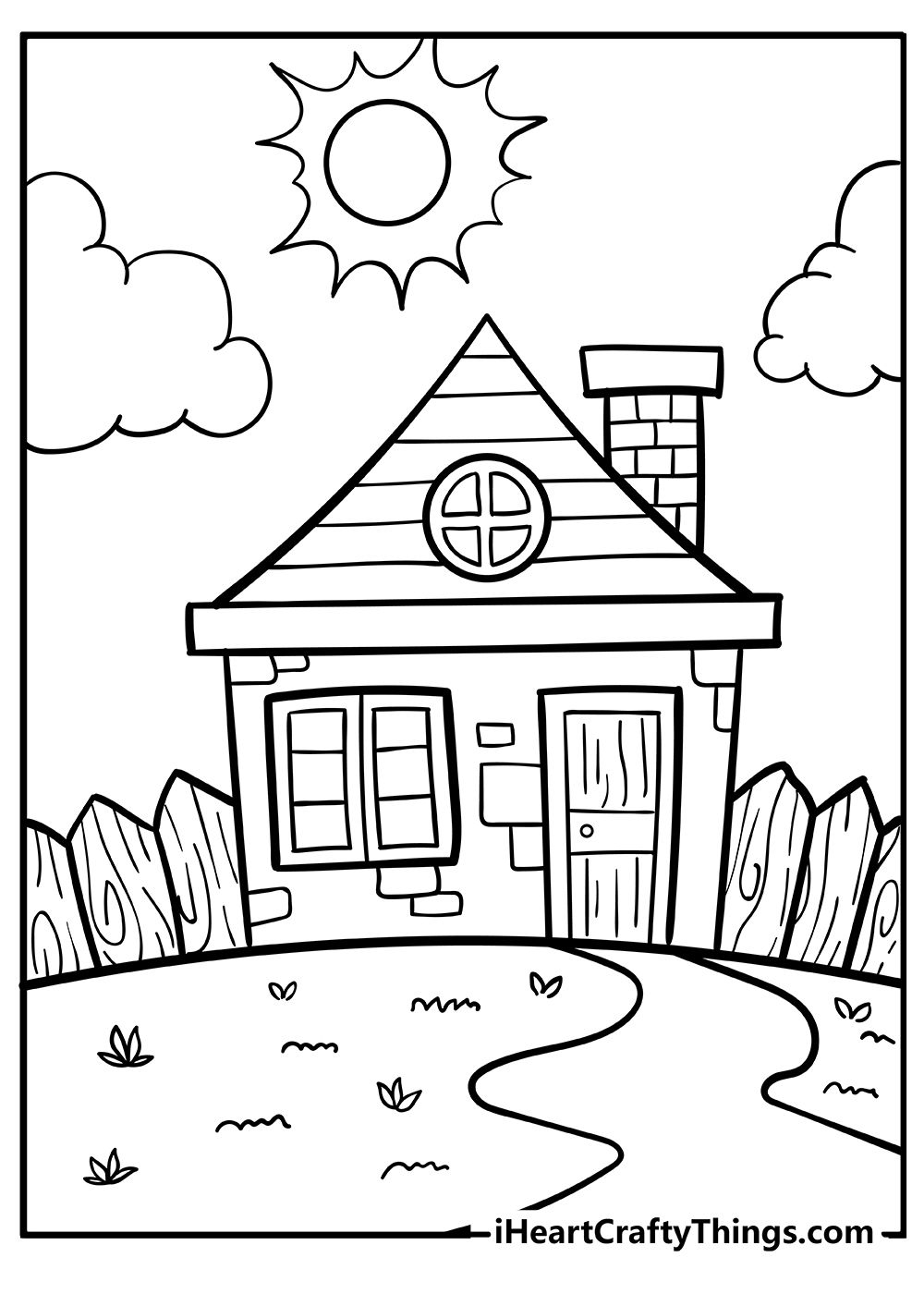 Free Printable Coloring Pages Of Houses Free Printable Coloring Pages Of Houses