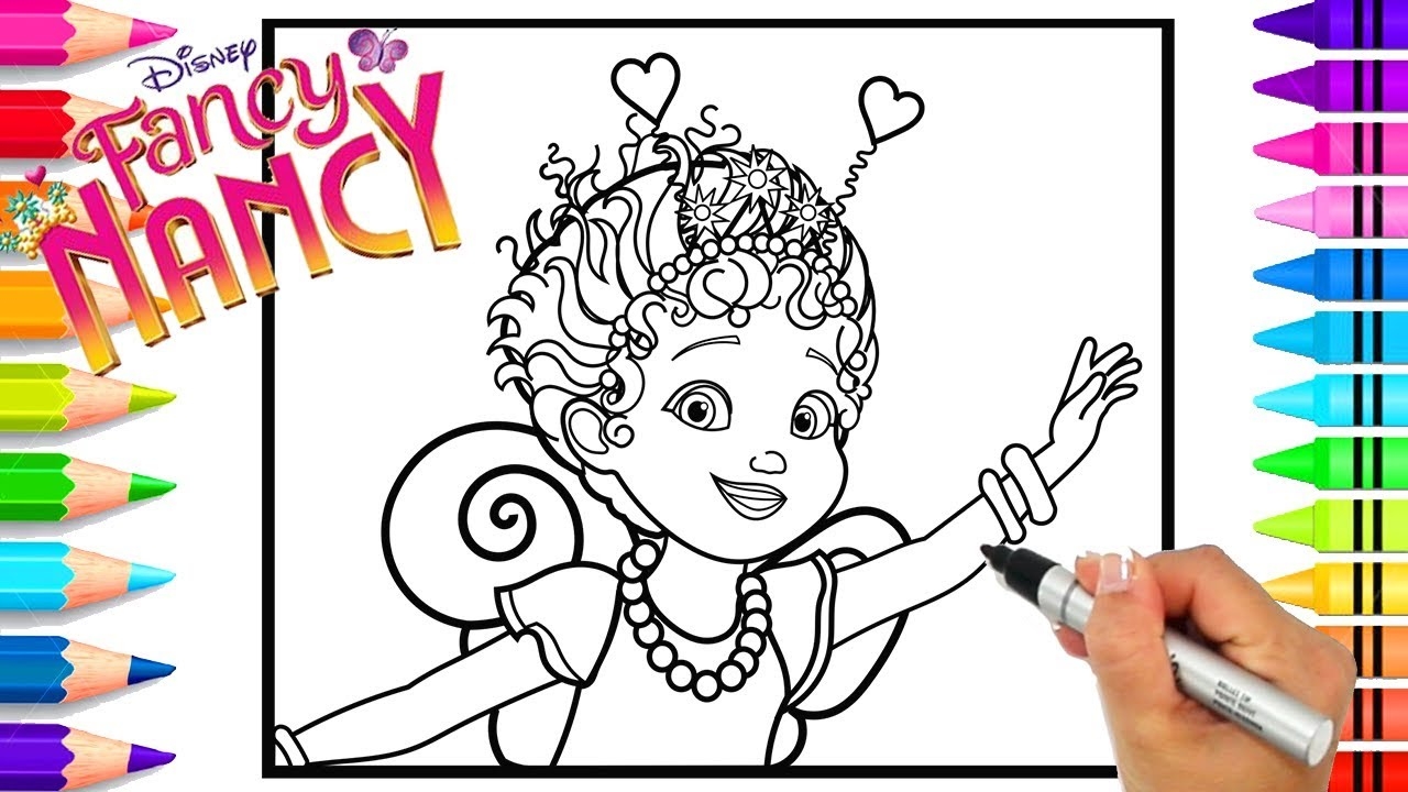 How To Draw Disney Junior S Fancy Nancy Fancy Nancy Coloring Page For How To Draw Disney Junior S Fancy Nancy Fancy Nancy Coloring Page For