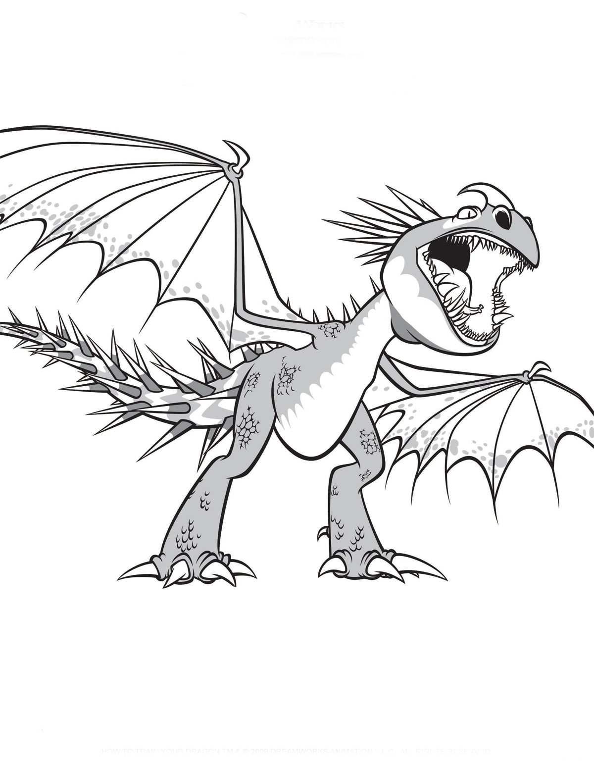 How To Train Your Dragon Printable Coloring Pages