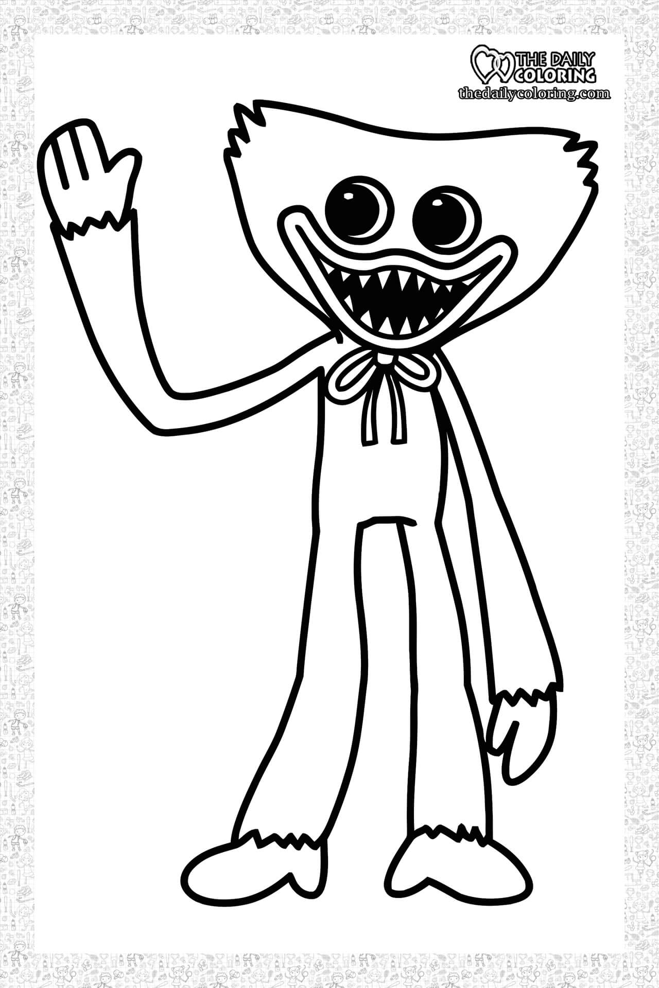 Huggy Wuggy Printable Coloring Pages Huggy Wuggy Printable Coloring Pages