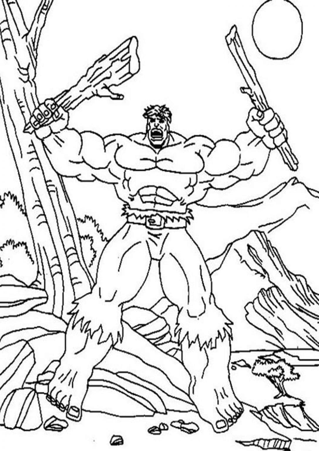 Hulk Coloring Page Printable Hulk Coloring Page Printable
