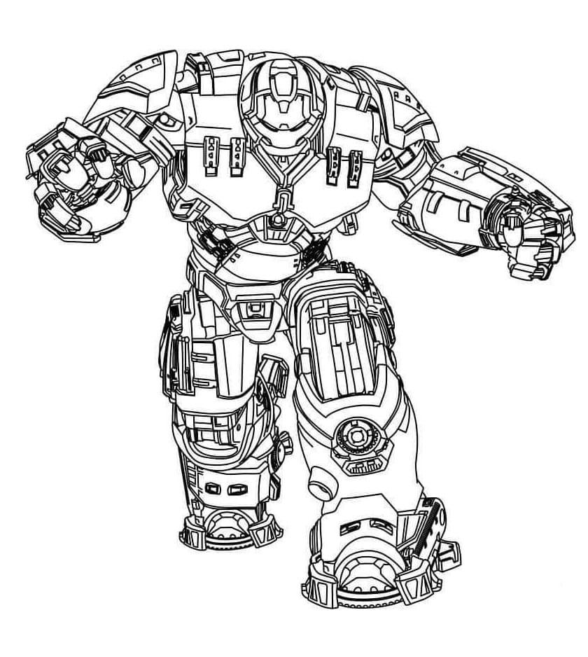 Hulkbuster Iron Man Coloring Page Free Printable Coloring Pages For Kids