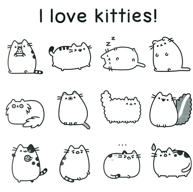 I Love Kitties Pusheen Coloring Page Pusheen Coloring Pages Cat I Love Kitties Pusheen Coloring Page Pusheen Coloring Pages Cat