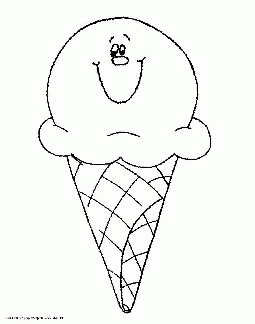Ice Cream Coloring Pages For Kids Printable Ice Cream Coloring Pages For Kids Printable