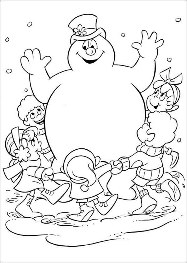 Image Result For Frosty Coloring Pages Snowman Coloring Pages
