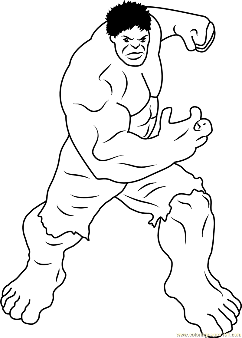 Hulk Coloring Pages Printable Hulk Coloring Pages Printable