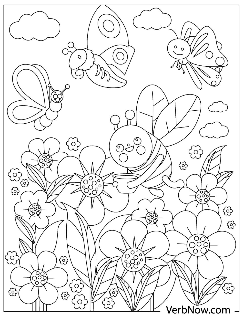 Free Printable Insect Coloring Pages Free Printable Insect Coloring Pages
