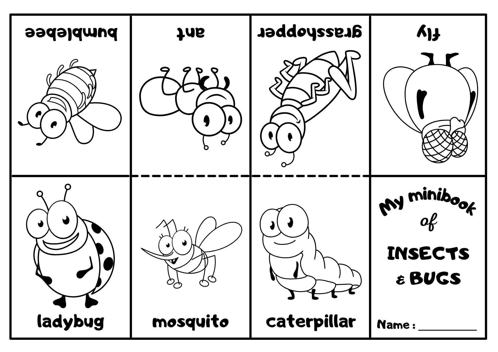 Printable Bug Coloring Pages Printable Bug Coloring Pages