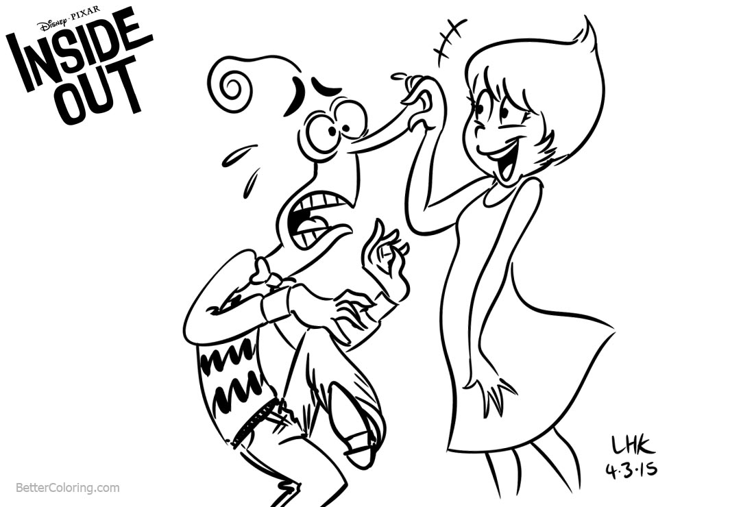 Inside Out Coloring Pages Fanart Joy And Fear Free Printable Coloring Inside Out Coloring Pages Fanart Joy And Fear Free Printable Coloring