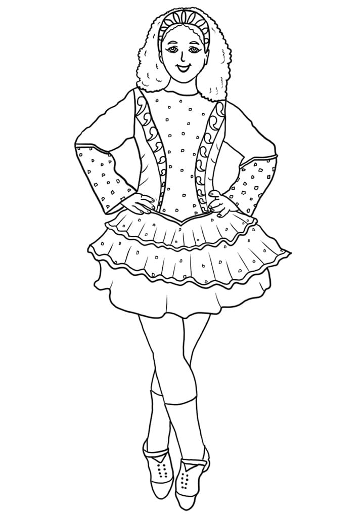 Irish Dance Coloring Page Free Printable Coloring Pages For Kids Irish Dance Coloring Page Free Printable Coloring Pages For Kids