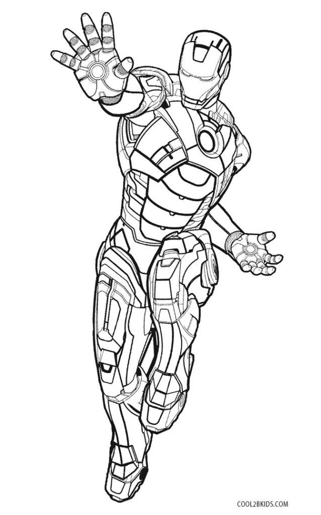 Iron Man Coloring Pages For Kids To Print Out And Color On The Page It