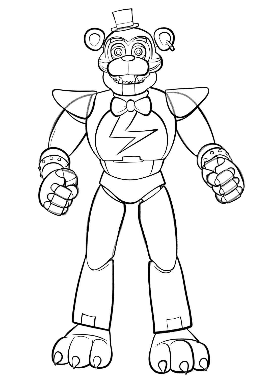Five Nights Of Freddy Printable Coloring Pages Five Nights Of Freddy Printable Coloring Pages