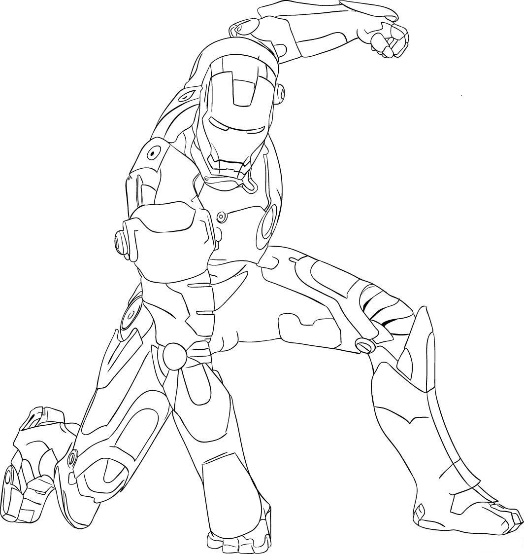 Ironman Coloring Pages Kidsuki