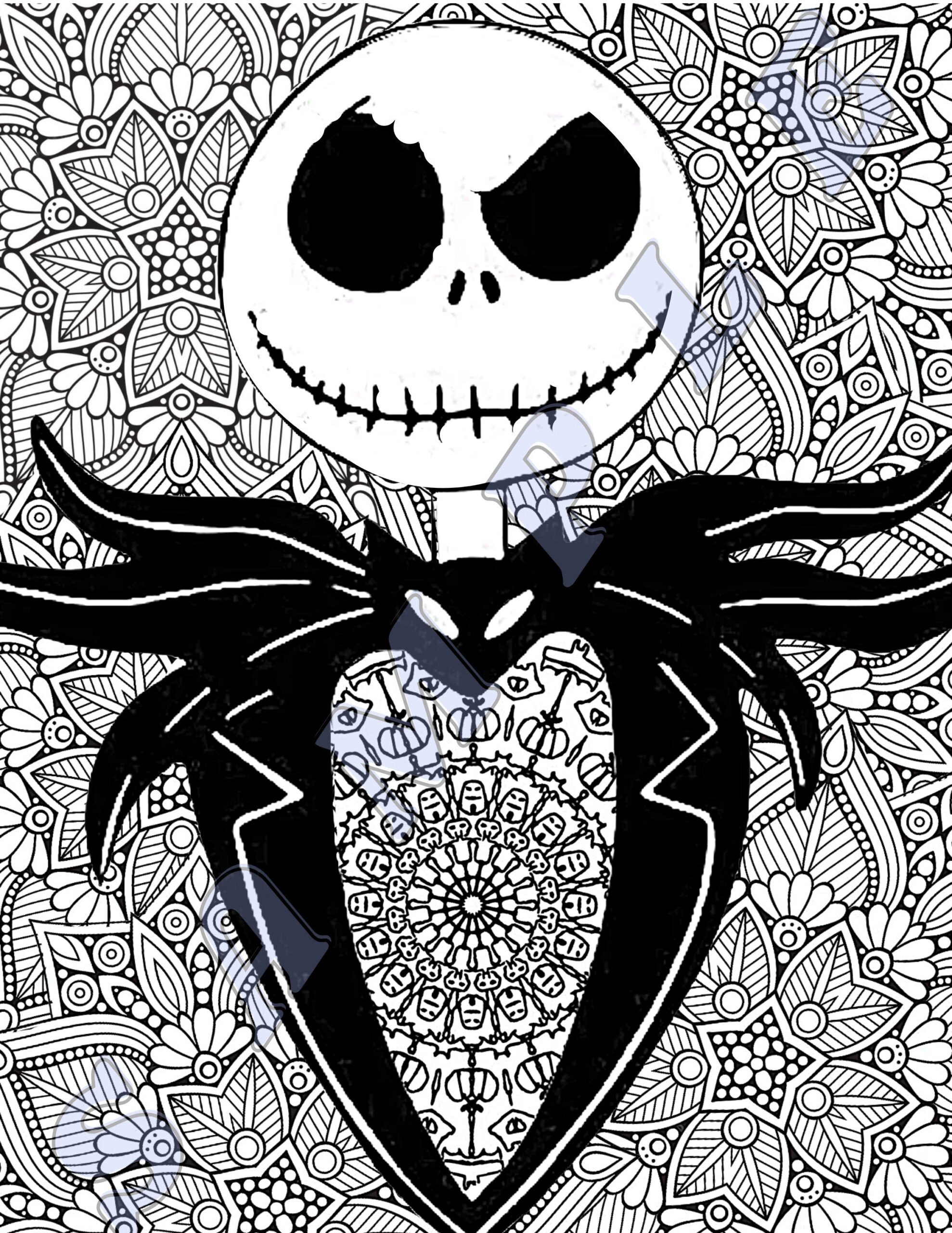 Jack Nightmare Before Christmas Coloring Pages Jack Nightmare Before Christmas Coloring Pages