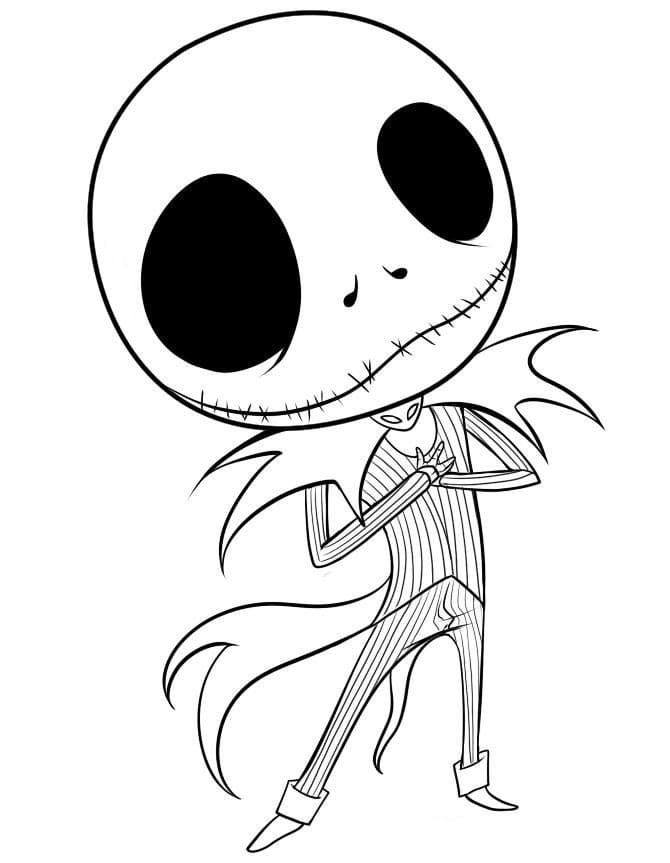 Jack Skellington And Sally Coloring Pages