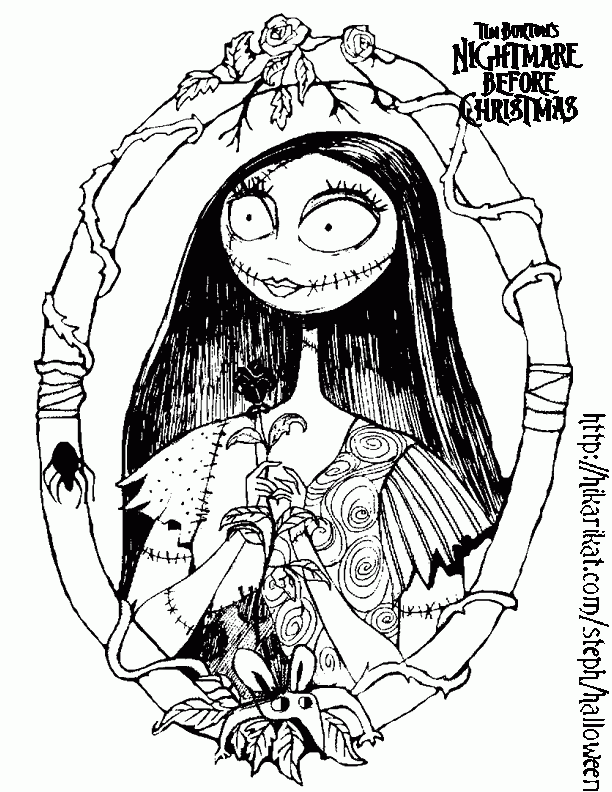 Jack Skellington Head Coloring Pages Coloring Home