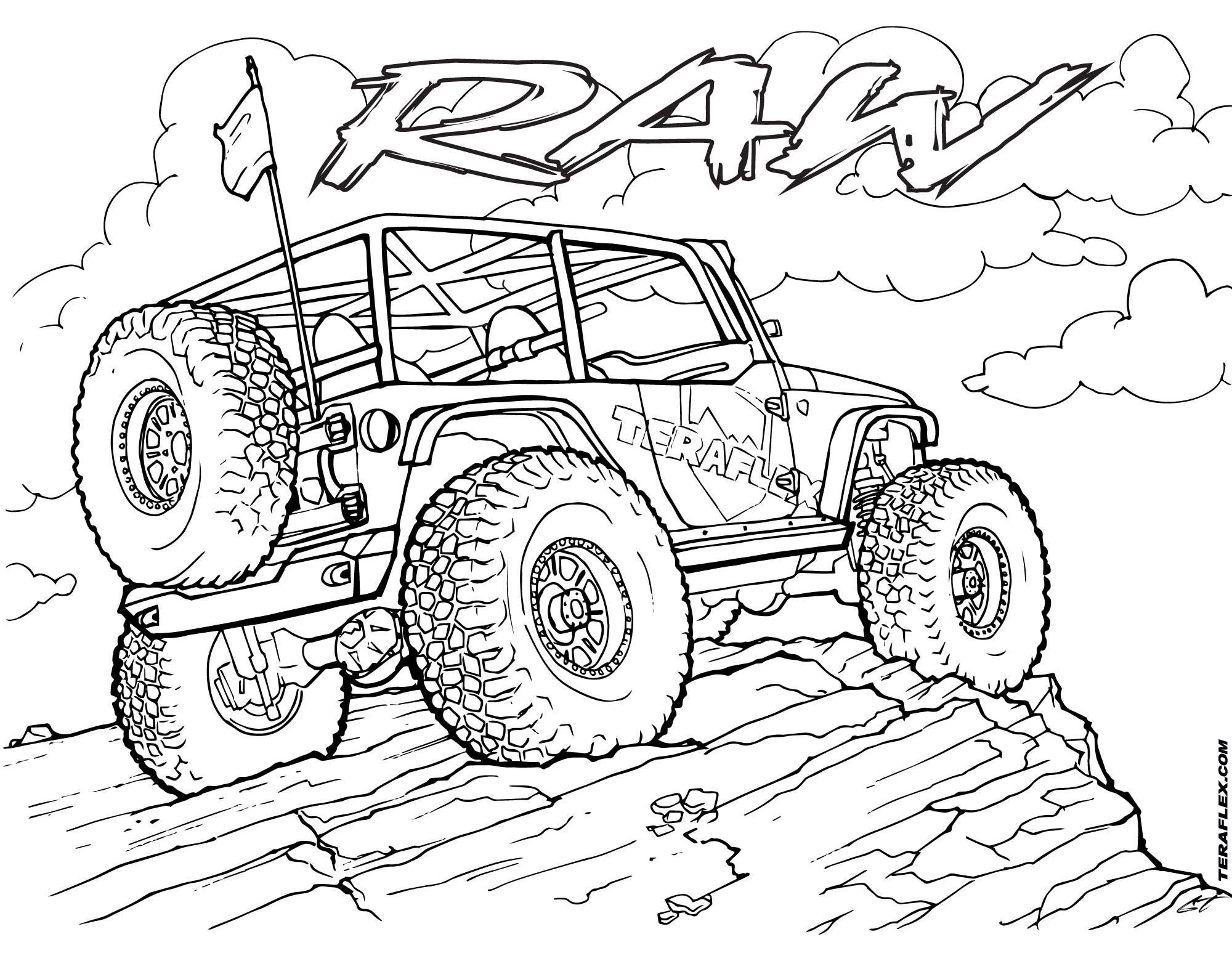 Jeep Coloring Pages Printable Pdf Coloringfolder Com Monster My XXX
