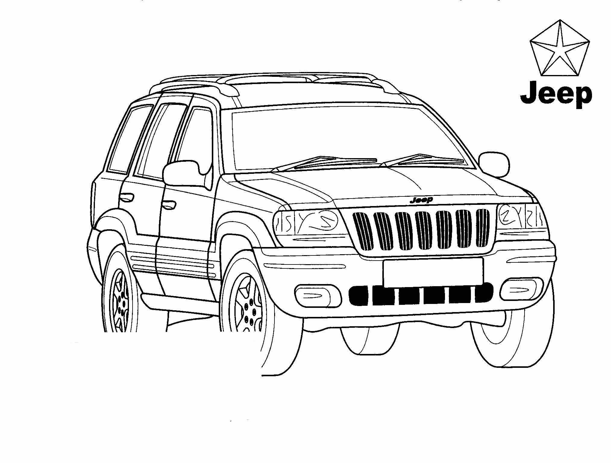 Jeep Coloring Pages Printable Printable Word Searches