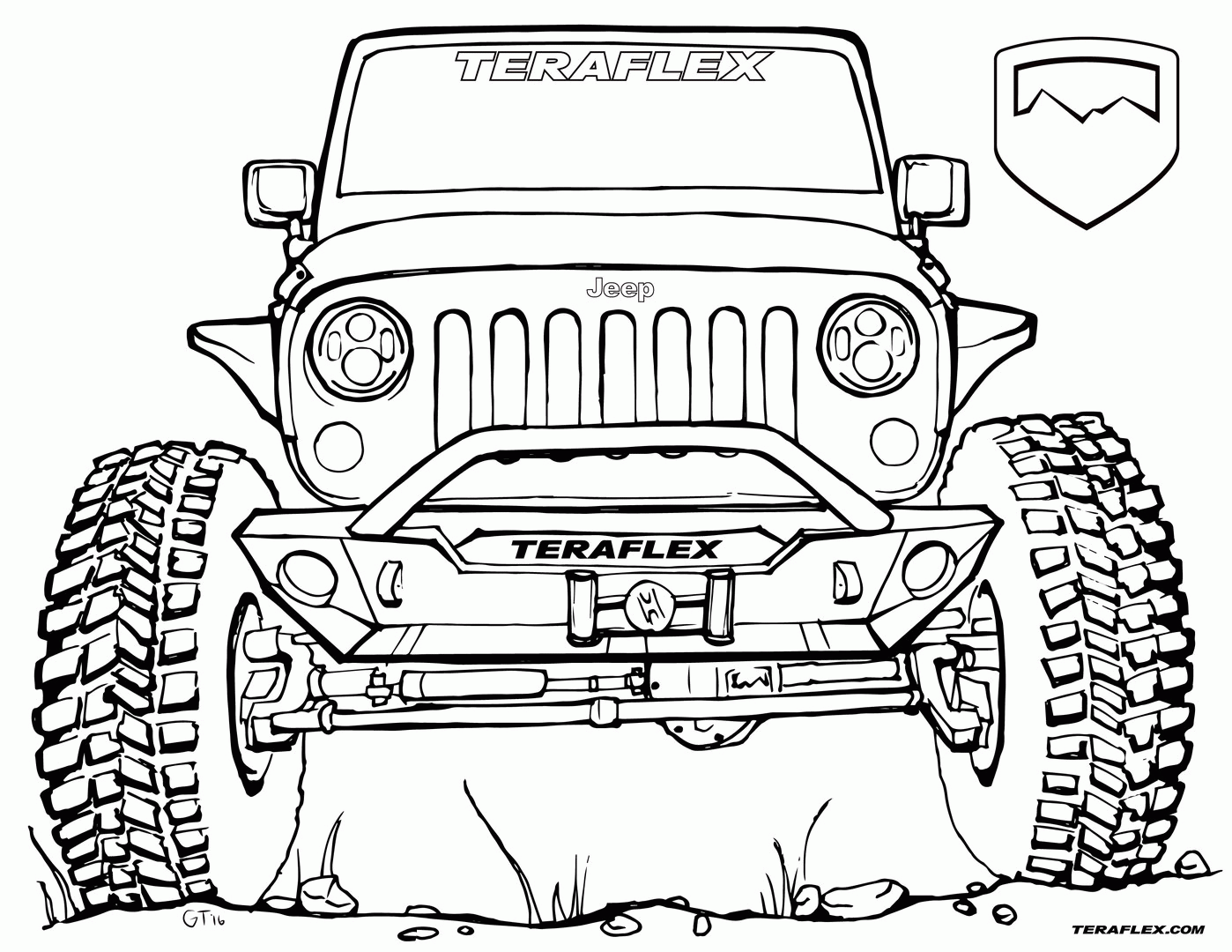 Jeep Coloring Pages Printable