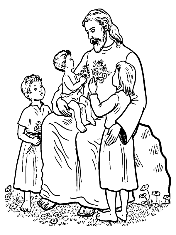 Jesus Christ Playing With A Child Coloring Page Free Printable Jesus Christ Playing With A Child Coloring Page Free Printable