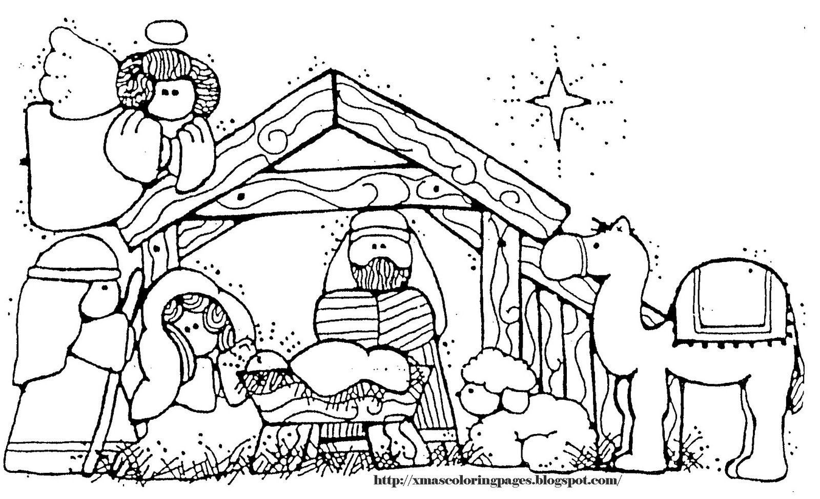 Free Printable Nativity Coloring Pages Free Printable Nativity Coloring Pages