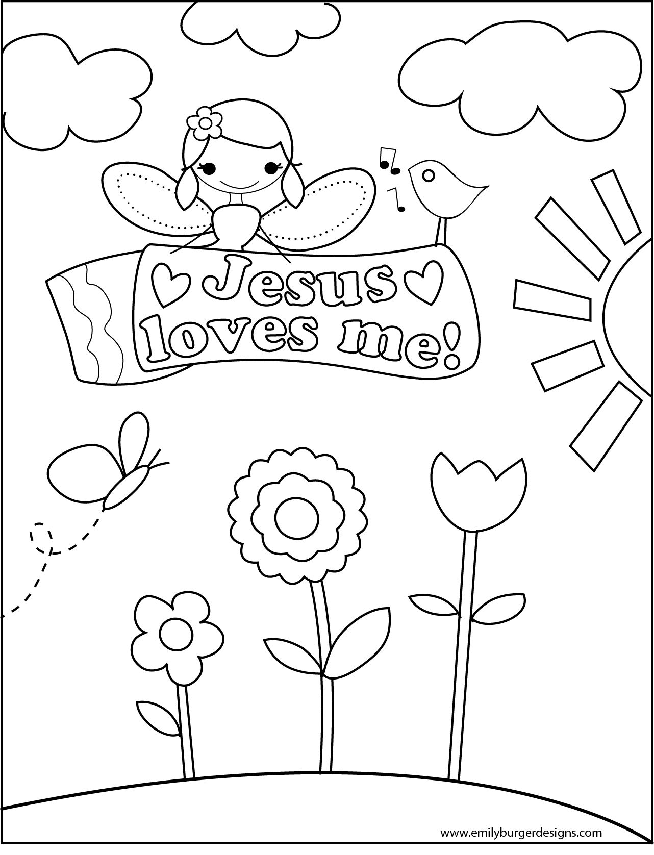Printable Jesus Loves Me Coloring Pages Printable Jesus Loves Me Coloring Pages