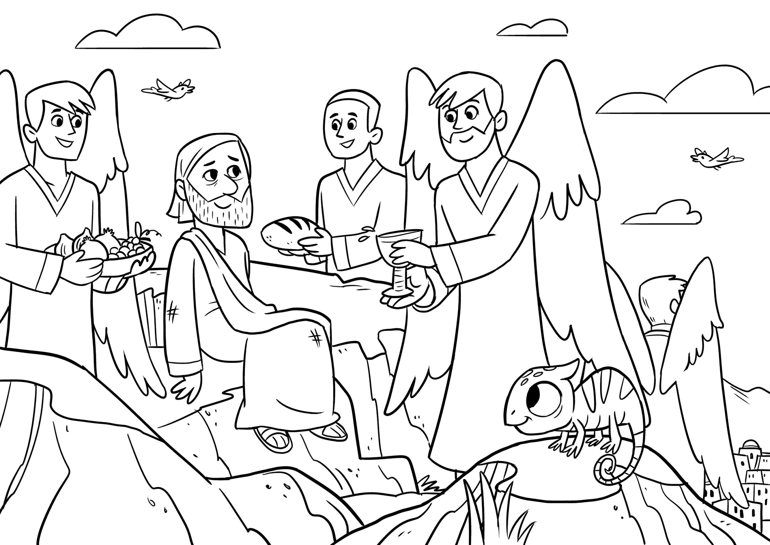 Jesus Temptation Coloring Page At GetColorings Free Printable Jesus Temptation Coloring Page At GetColorings Free Printable