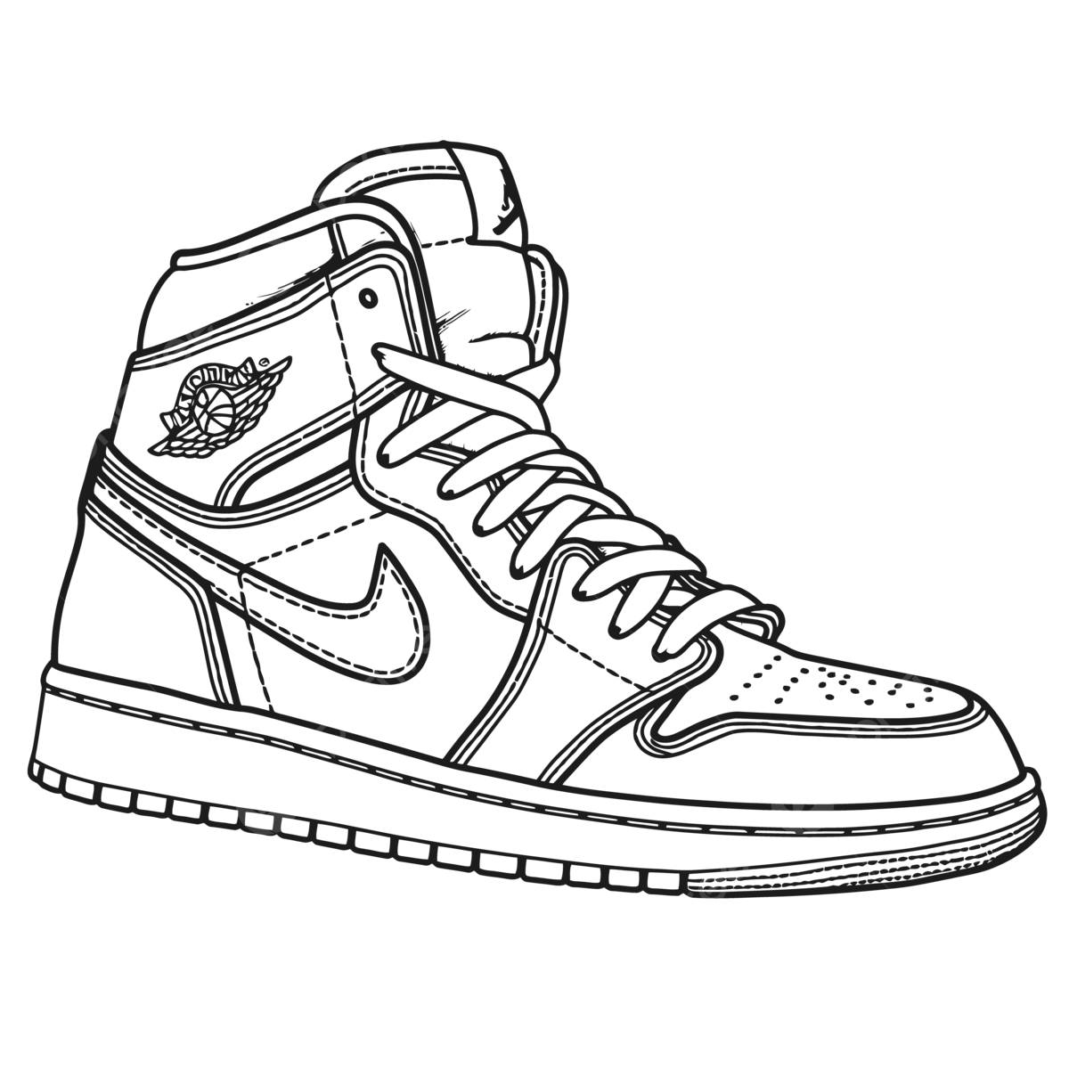Sneaker Coloring Pages Printable