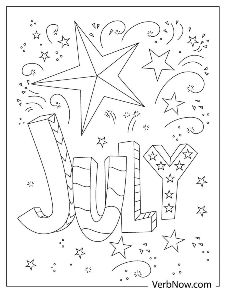 July Coloring Pages For Kids July Coloring Pages For Kids