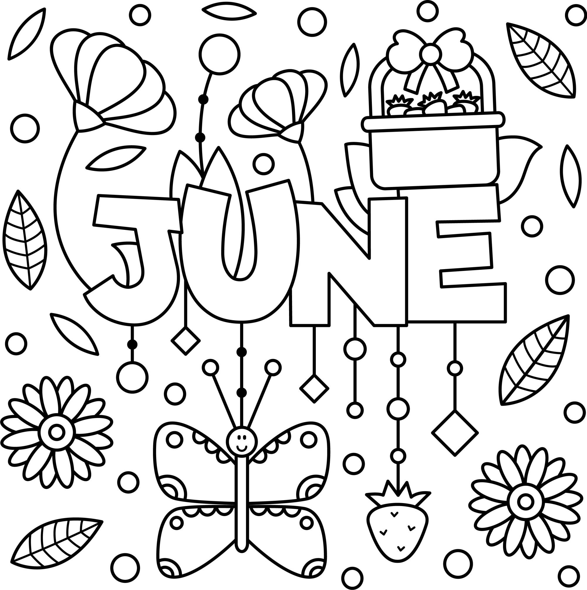June Coloring Pages Free Printable June Coloring Pages Free Printable