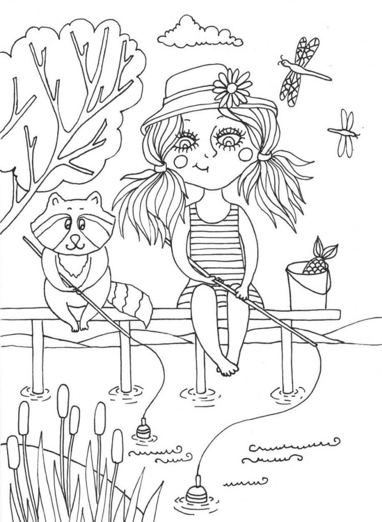 June Summer Coloring Pages June Summer Coloring Pages