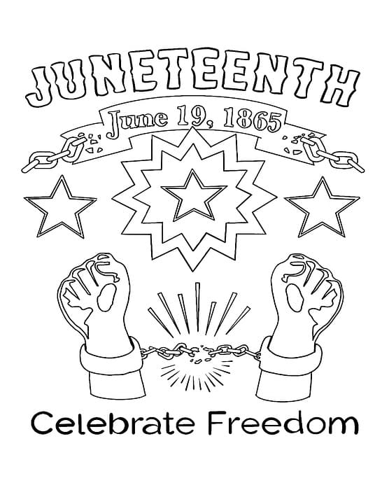Juneteenth Day Coloring Page Printable Coloring Page For Kids Juneteenth Day Coloring Page Printable Coloring Page For Kids