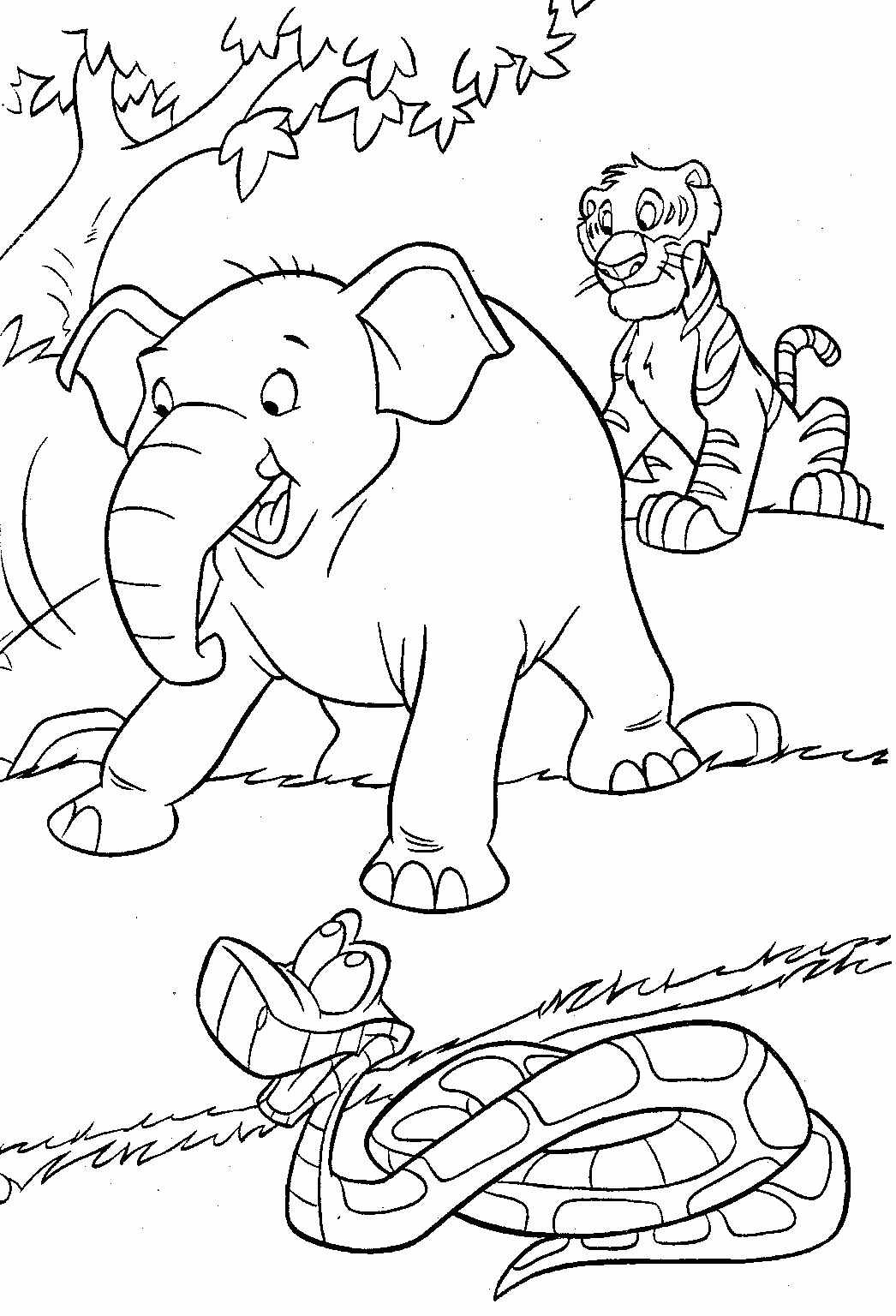 Jungle Coloring Pages 14 Coloringkids Jungle Coloring Pages 14 Coloringkids