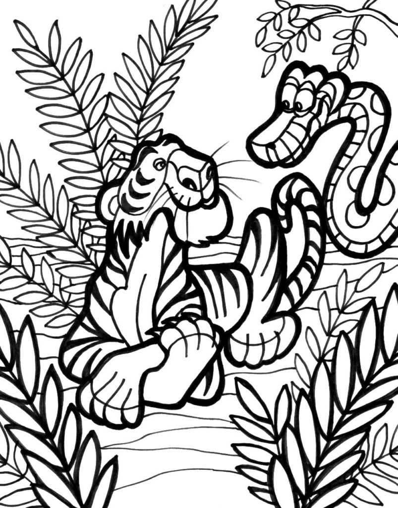 Printable Jungle Coloring Pages Printable Jungle Coloring Pages