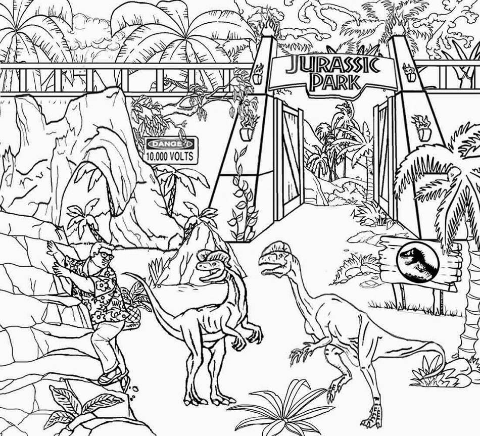 Jurassic World Coloring Pages Free Printable Coloring Pages For Kids