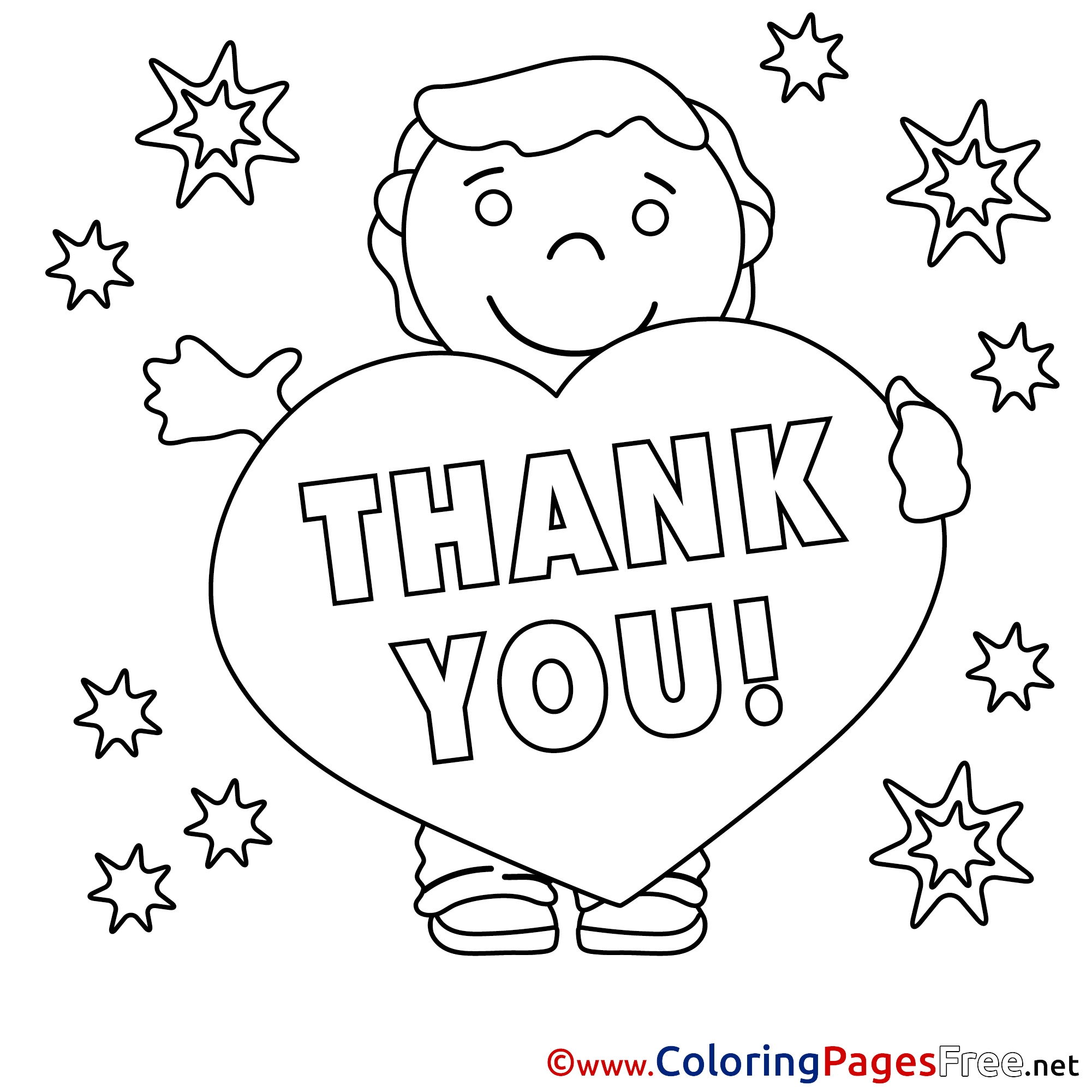 Thank You Printable Coloring Pages Thank You Printable Coloring Pages