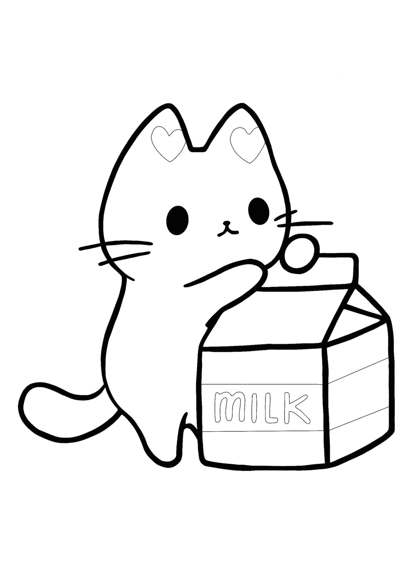 Kawaii Cat Coloring Pages 4 Kawaii Animals Coloring Sheets 2021 Kawaii Cat Coloring Pages 4 Kawaii Animals Coloring Sheets 2021