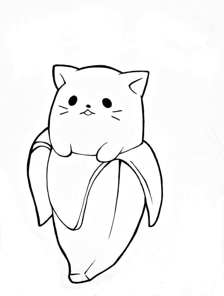 Kawaii Cat Coloring Pages Coloring Home Kawaii Cat Coloring Pages Coloring Home