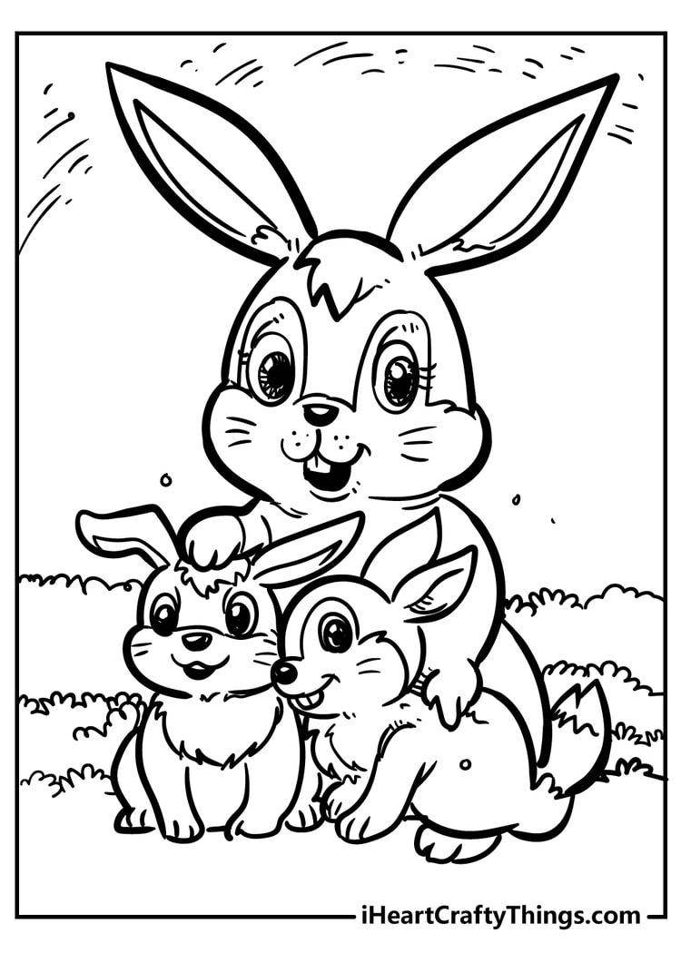 Kids Coloring Pages Rabbit Kids Coloring Pages Rabbit