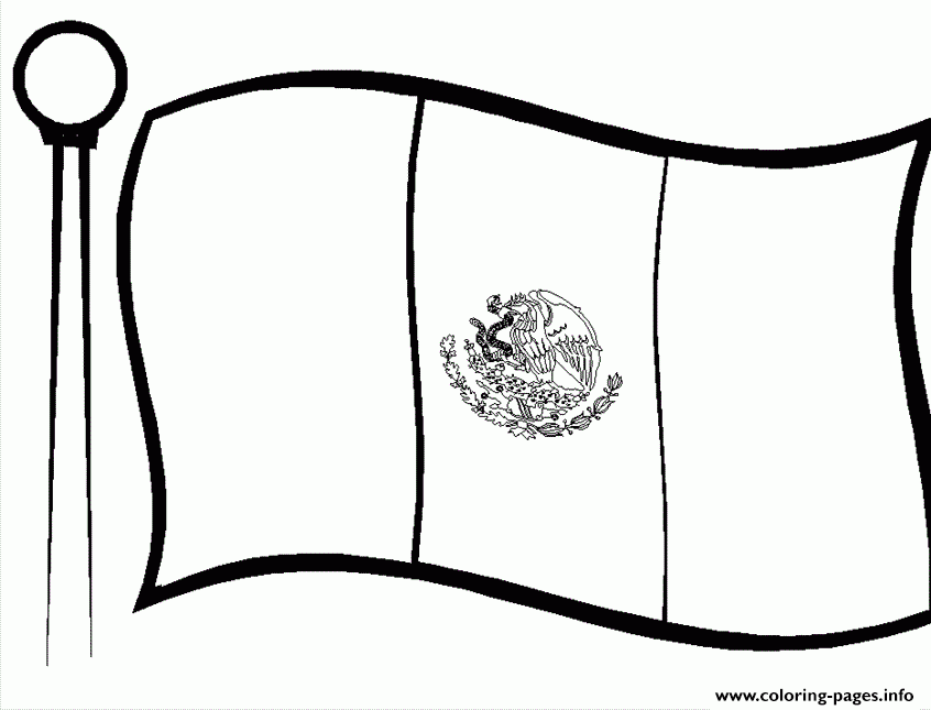 Kids Mexican Flag Coloring Pages Printable Kids Mexican Flag Coloring Pages Printable