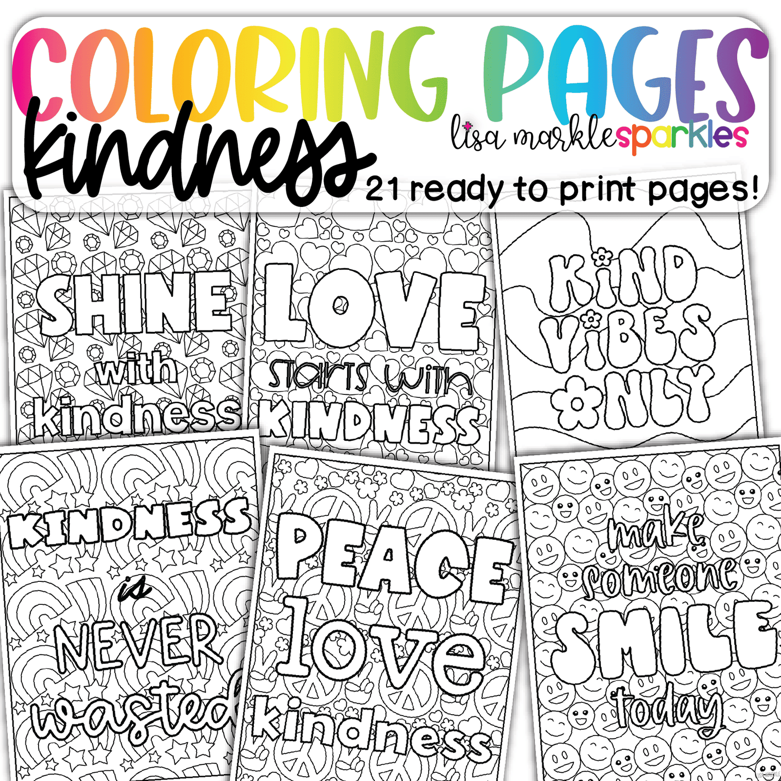 Kindness Coloring Page Kindness Coloring Page